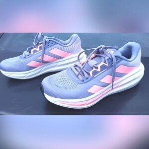 Women's Purple and Pink Adidas Shoes